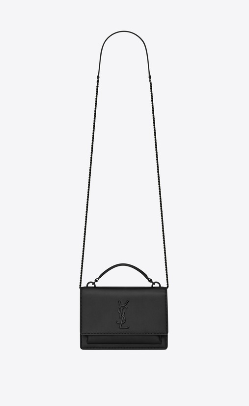 Sunset Chain Wallet aus Glattleder